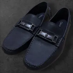 Calvin Klein ブラック メタルロゴ ドライビングシューズのサムネイル