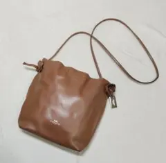 美品 COACH コーチ レザー ショルダーバッグ 巾着