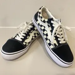 【美品】Vans バンズ オールドスクール チェッカー 26.0 スニーカー