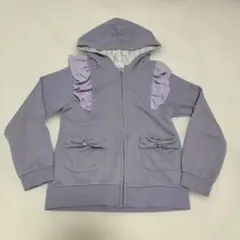 パーカー　パープル　紫　120cm ラメ