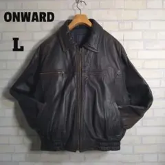 【美品】オンワード樫山　自由区　ブラックレザー　アウター 48 2025年最新】オンワード レザージャケットの人気アイテム - メルカリ