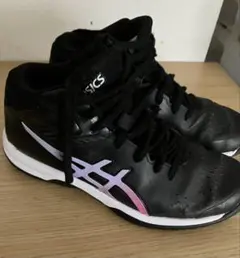 ASICS バスケットボールシューズ＊ブラック/パープル