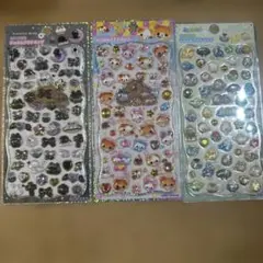 ジュエルプチドロップ　ストーン付き　３枚セット