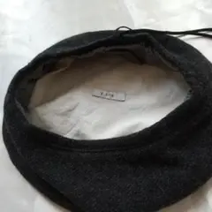 p cnq パークニック　秋冬 ベレー帽(チャコール)