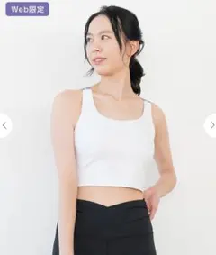 【SUKALA】Yストラップロゴブラトップ Mサイズ オフホワイト