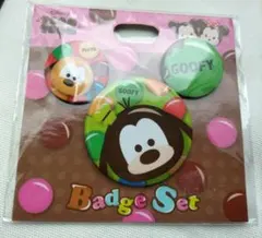 ディズニー　ツムツム　TSUM TSUM　缶バッジ　バッヂ　グーフィー