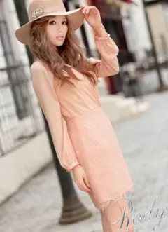 Rady♡カシュクールバイカラーワンピース