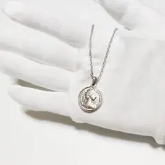 新品★エリザベス コイン ネックレス ステンレス sn232