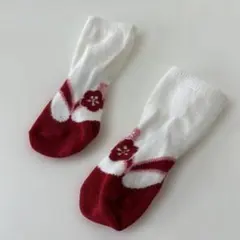 ベビー 花柄足袋型靴下