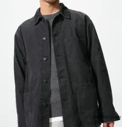 UNIQLO コーデュロイジャケット ダークグレー Lサイズ