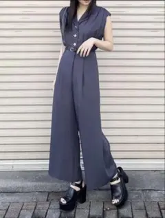 MURUA☆ウエストベルトワイドロンパースのサムネイル