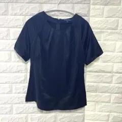 【BROOKS BROTHERS】 シルク100% 半袖ブラウス ブラック 2のサムネイル