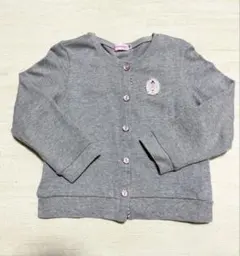 ミキハウス ニーナちゃん カーディガン 100 グレー 刺繍 女の子
