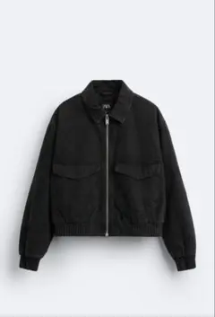 ZARA キルティングデニムジャケット