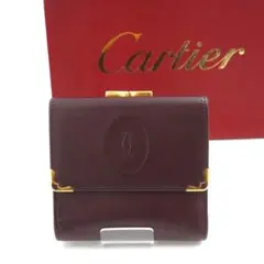 ✨新品未使用✨　Cartier ミニ財布　マストライン　マルチェロ　がま口