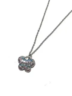 ほぼ未使用　アナスイ 蝶モチーフ カラフルエナメル ネックレス シルバー系