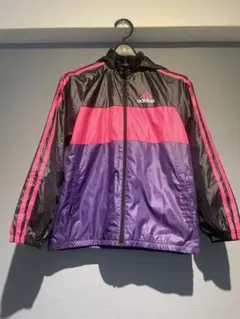 adidas フルジップジャケット 黒・ピンク・紫