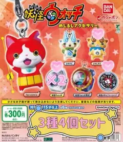 妖怪ウォッチ めじるしアクセサリー 3種 4個セット