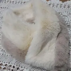 優しい色合い❣️　柔らかボアネックマフラー