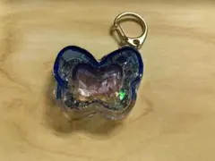 シェイカーチャーム　蝶々　青×クリア