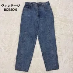90s ヴィンテージ BOBSON ケミカル変形デニム 日本製 w86 Y2Kのサムネイル
