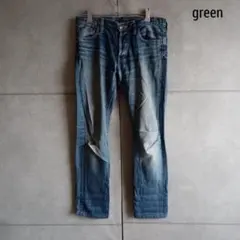 【green】 グリーン 現HYKE ハイク デニムパンツ X474のサムネイル
