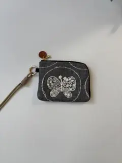 ミナペルホネンforest wing &タンバリン　ストラップ付きL字ポーチ