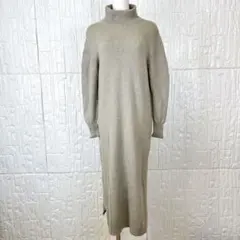 ミッシェルクラン　 チュニックニット 38 ブラウンベージュ　【1335】