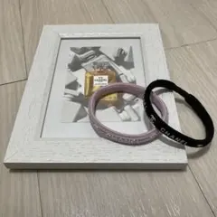 新品 未使用 CHANEL ヘアゴム ブラック＆ピンク2点セット
