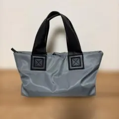 グレー ナイロン トートバッグ 中型