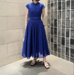 24SS✨️LE PHIL ナイロンストレッチギャザーオールインワン 黒 洗える
