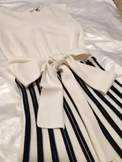 ROYAL PARTY　ロイヤル　パーティー　ニットフレア　ノースリーブワンピ