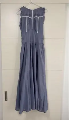 【HerLipTo】Back Lace-Up Cotton Long Dress