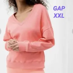 gap XXL ネオン　蛍光　ピンク　スウェット　トレーナー　オーバーサイズ