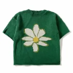 MacMahon Knitting Mills 半袖 フラワー Flower 緑のサムネイル