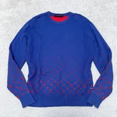 ルイヴィトン 21AW グラディエント モノグラム 総柄 コットン ニット S