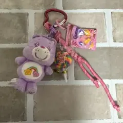 じゃらじゃらキーホルダー　バッグチャーム　ケアベア