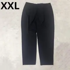 美品／UNIQLO × Theory｜感動タックイージーパンツ　XXL　ブラック