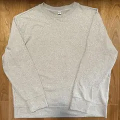 ユニクロ ソフトニットフリース クルーネックT ベージュ　L レディース