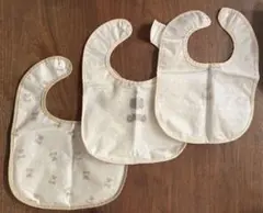 クマ柄 食事エプロン 3枚セット　西松屋