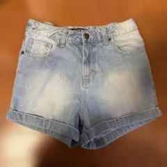 デニムショートパンツ Mサイズ ライトブルー