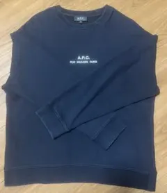 A.P.C. ネイビー クルーネック トレーナーのサムネイル