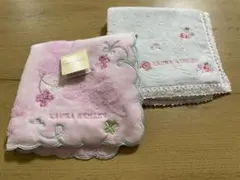 LAURA ASHLEY 花柄タオルハンカチ 2枚セット