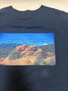 CAMP7 Tシャツ ブラック バックプリント