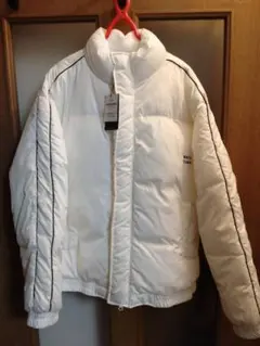 【ZIP FIVE】ダウン風☆白コート／Mサイズ 【タグ付き】