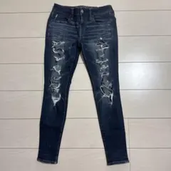 American Eagle スキニーデニム ダメージ加工