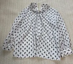 EMMA JAMES 花柄リボン付き ブラウス