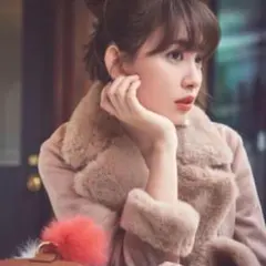 フェイクファーライダースジャケット　リランドチュール　Rirandture