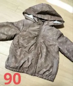 Black＆Force　恐竜柄アウター 90　もこもこ　ブラウン