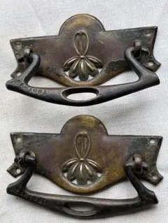 真鍮製 和箪笥 金具フルセット 16個＋錠前・釘付 昭和レトロ 時代家具DIY 真鍮製 和箪笥 金具フルセット 16個＋錠前・釘付 昭和レトロ 時代家具